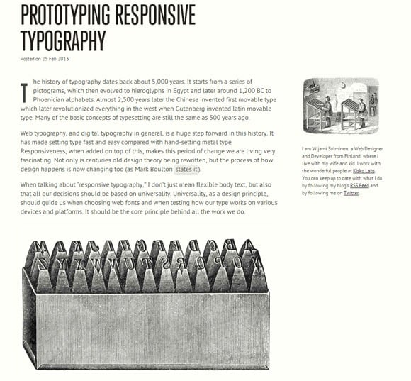 Viljamis prototyping typography