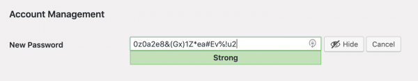 Strong Password Example